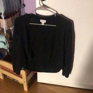 Black cardigan